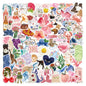Aesthetic Downtown Girls Stickers Pack Trendy Y2K Stickers(50)