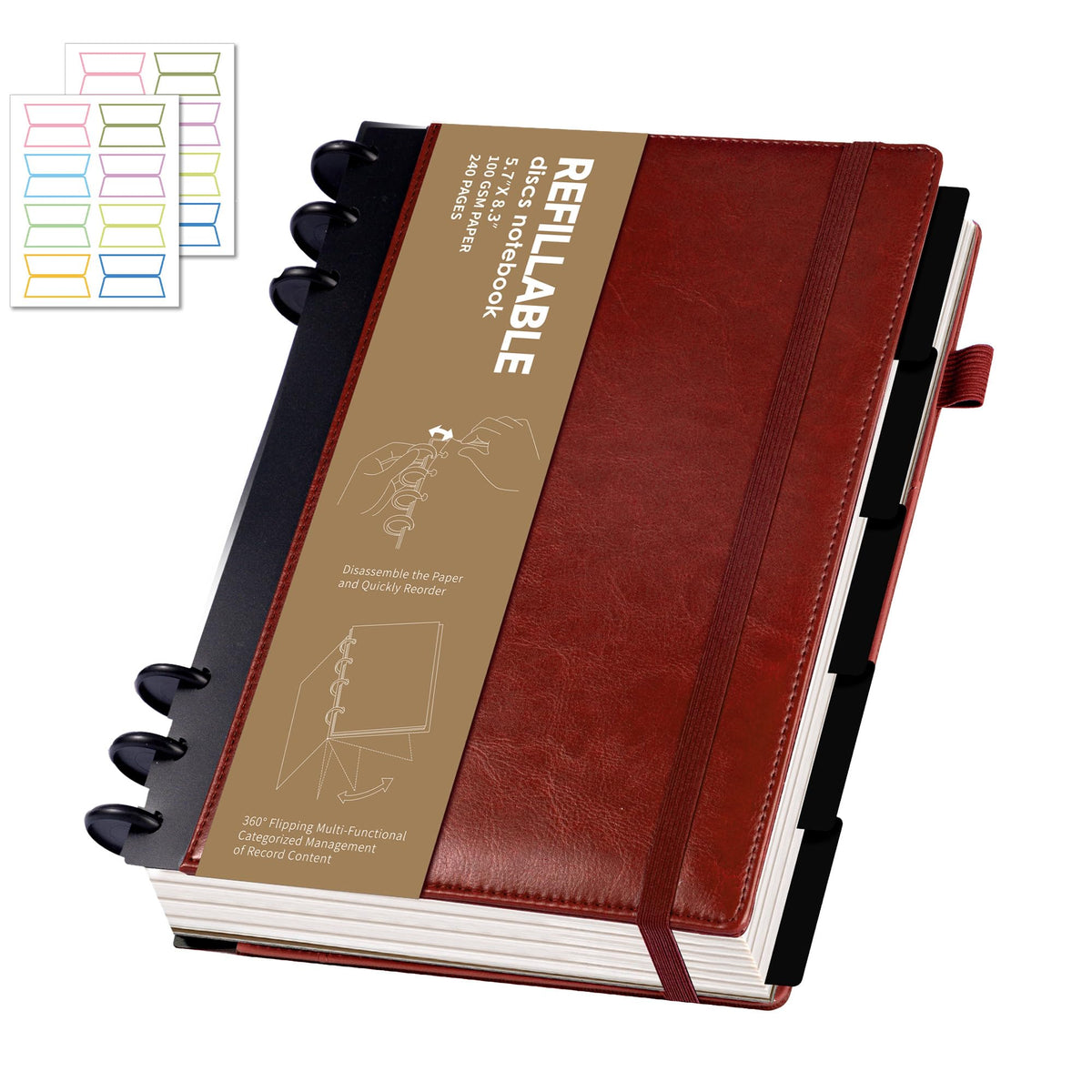 Yoment Refillable Journal Notebooks for Work, Journal for Women Men,Pink