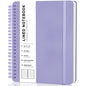Lined Spiral Notebook for Women, A5 College Ruled Leather Spiral Journals