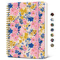 Taja Spiral Lined Journal for Women, Pretty Hardcover Journal Notebook, A5