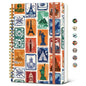 Taja Pretty Spiral Journal for Women, Lined Hardcover Notebook, 6" x 8"