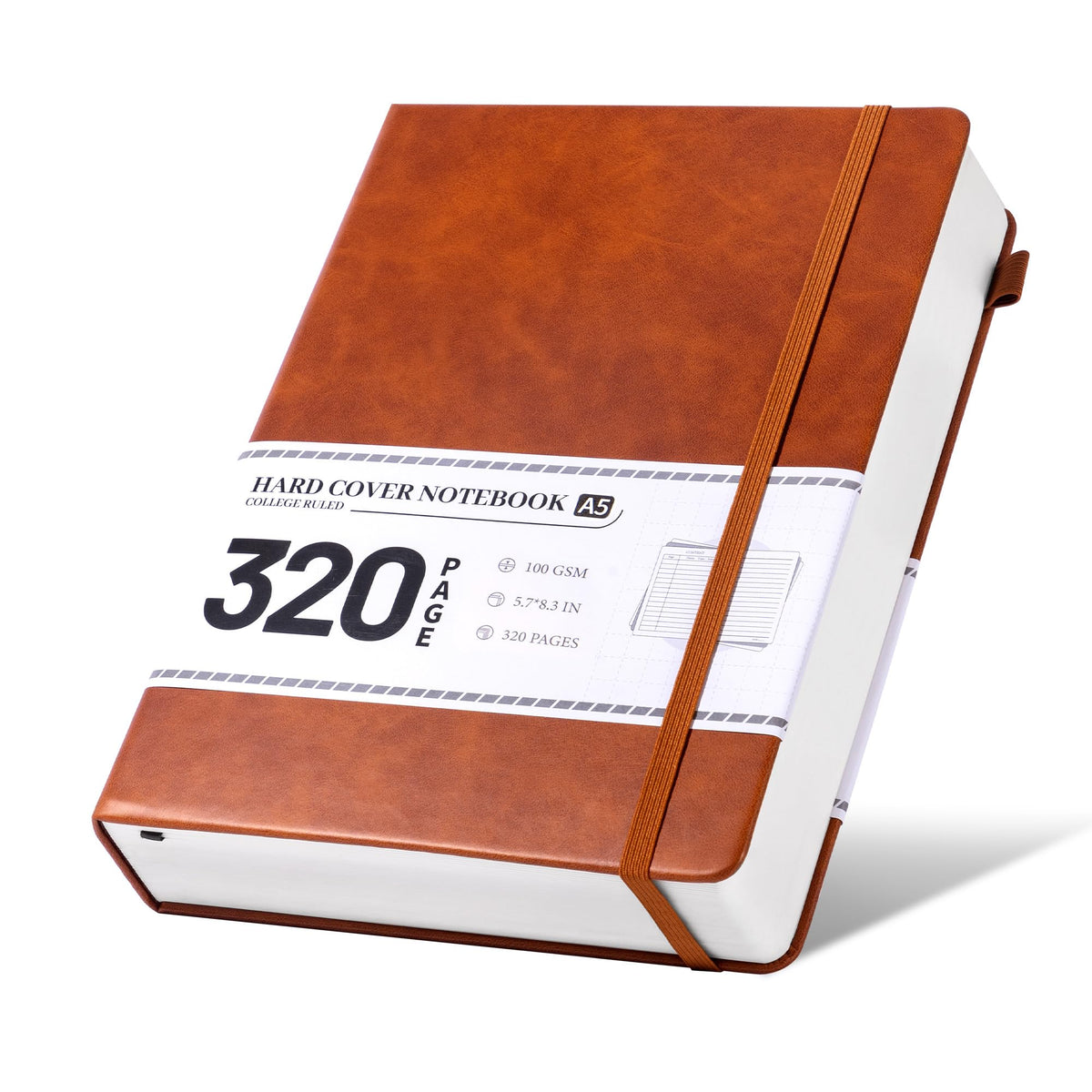 CAGIE Journal Notebook for Women Men Leather Journaling Notebooks Diary A5