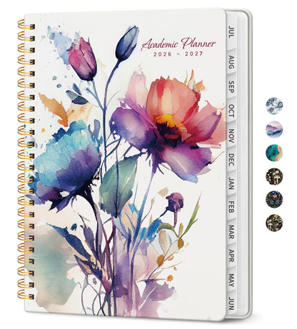 Planner 2026-2027, Jul 2026-Jun 2027 Academic Monthly & Weekly Planner