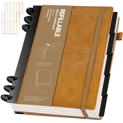 Yoment Refillable Journal Notebooks for Work, Journal for Women Men,Pink
