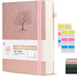 Lined Journal Notebook -365 Pages A5 Thick Journals for Writing Ruled Notebook, Hardcover Leather Journal for Women Men Daily Journal Notebook for Work, Note Taking, 100Gsm Lined Paper( 5.75'' X 8.38'' Green)