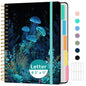 Taja Large Spiral Notebooks for Work 5 Subject with Removable Dividers