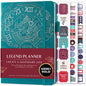 Legend Planner Undated, Weekly & Daily Goal Journal, A5 Black