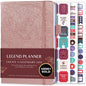 Legend Planner Undated, Weekly & Daily Goal Journal, A5 Black