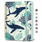 Taja Pretty Spiral Journal for Women, Lined Hardcover Notebook, 6" x 8"