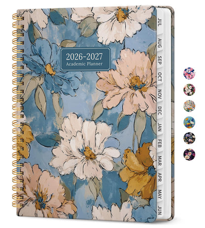 Planner 2026-2027, Jul 2026-Jun 2027 Academic Monthly & Weekly Planner