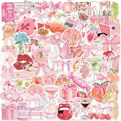 Aesthetic Downtown Girls Stickers Pack Trendy Y2K Stickers(50)