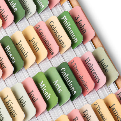Mr. Pen- Bible Tabs, 75 Tabs, 2 Bookmarks, Boho Style