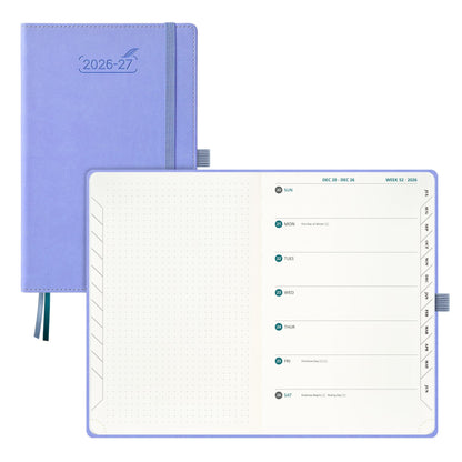 BEZEND 2026 2027 Planner Weekly Monthly (A5 5.5"x8.5") Dot-Grid Journal