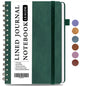 LEAGIM Lined Spiral Journal Notebook for Women & Men, College Ruled Hardcover Notebook for Work & Note Taking, Journals for Writing, 100 GSM, Business, School, 140 Pages, A5(5.8"x8.5") - Brown