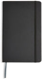 Amazon Basics Classic Lined Writing Notebook for Note Taking and Journaling, Hardcover with Elastic Closure, 240 Pages, 5" x 8.25", Black