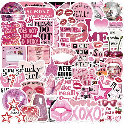 Aesthetic Downtown Girls Stickers Pack Trendy Y2K Stickers(50)