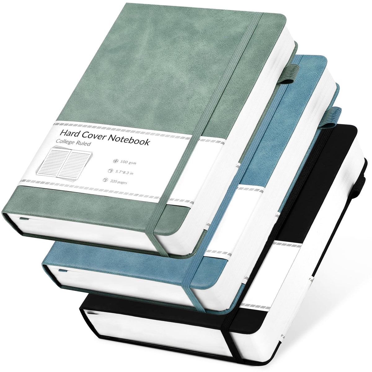 CAGIE Journal Notebook for Women Men Leather Journaling Notebooks Diary A5