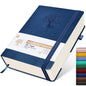 Lined Journal Notebook -365 Pages A5 Thick Journals for Writing Ruled Notebook, Hardcover Leather Journal for Women Men Daily Journal Notebook for Work, Note Taking, 100Gsm Lined Paper( 5.75'' X 8.38'' Green)