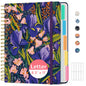Taja Large Spiral Notebooks for Work 5 Subject with Removable Dividers