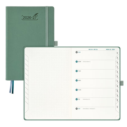BEZEND 2026 2027 Planner Weekly Monthly (A5 5.5"x8.5") Dot-Grid Journal