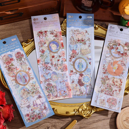 Girl's Korean Sticker Book, Food and Daily Life Theme - 1300+ Cute Dream Style Foodie Stickers, for DIY Scrapbooking Journaling Handbook Decoration Blue