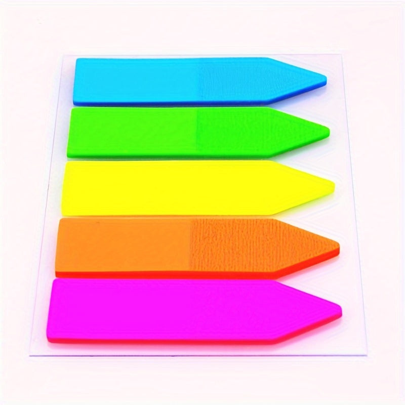 100pcs Portable And Practical Stickers - Creative Instruction Markers For Students, Index And Note Stickers, Small Strip Plastic Bookmark Stickers