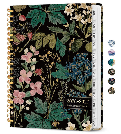 Planner 2026-2027, Jul 2026-Jun 2027 Academic Monthly & Weekly Planner