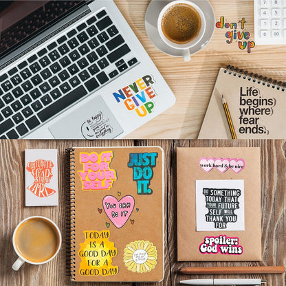 300PCS Motivational Inspirational Stickers for Scrapbook Planner Journaling