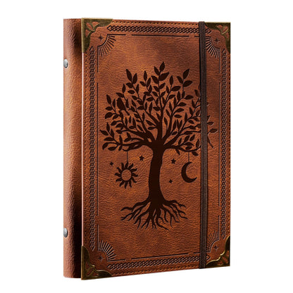 Ovesmusl Sunflower PU Leather A5 Binder 6 Ring Refillable Journal Cover