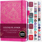 Legend Planner Undated, Weekly & Daily Goal Journal, A5 Black