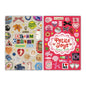 PRSTINCOL Sweetheart Vintage Style Sticker Book, 30 Pages of Aesthetic Stickers for Journaling Adults, Cute Retro Floral and Love Ephemera, 8.3 by 5.5 Inches, Over 550 Pieces