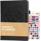 Legend Planner Undated, Weekly & Daily Goal Journal, A5 Black