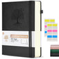 Lined Journal Notebook -365 Pages A5 Thick Journals for Writing Ruled Notebook, Hardcover Leather Journal for Women Men Daily Journal Notebook for Work, Note Taking, 100Gsm Lined Paper( 5.75'' X 8.38'' Green)