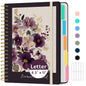 Taja Large Spiral Notebooks for Work 5 Subject with Removable Dividers