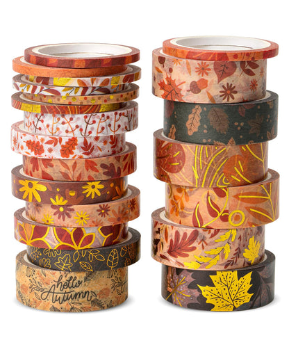 Mr. Pen- Washi Tape Set, 21 Rolls, Assorted Sizes, Floral