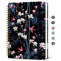 Taja Lined Spiral Journal Notebook for Women, Pretty College Ruled Notebook for Work & Note Taking, A5 Hardcover Journal for Writing, Cute Aesthetic 140 Pages, Butterfly