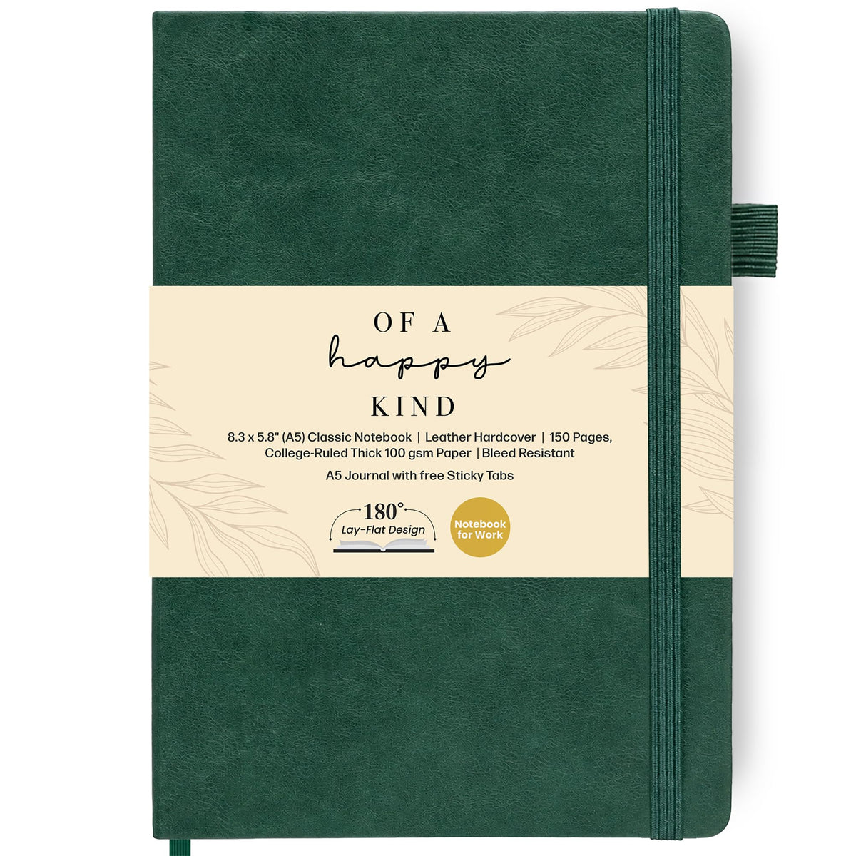 Classic Lined Journal Notebook 8.5x11" A4 Hardcover Leather - Brown Journal