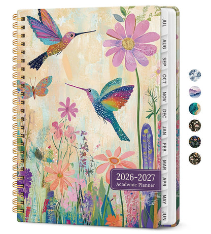 Planner 2026-2027, Jul 2026-Jun 2027 Academic Monthly & Weekly Planner