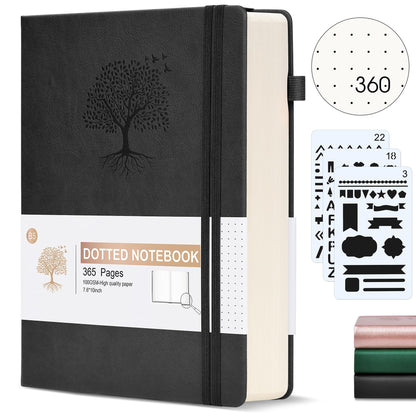 Lined Journal Notebook -365 Pages A5 Thick Journals for Writing Ruled Notebook, Hardcover Leather Journal for Women Men Daily Journal Notebook for Work, Note Taking, 100Gsm Lined Paper( 5.75'' X 8.38'' Green)