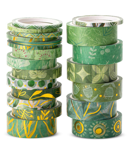Mr. Pen- Washi Tape Set, 21 Rolls, Assorted Sizes, Floral