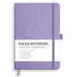 RETTACY Lined Journal Notebook, 192 Numbered Pages, A5 Size (5.7'' x 8.3'')