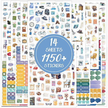 Transparent Flora Scrapbook Stickers Aesthetic Flowers Stickers(50)