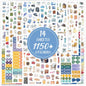 Transparent Flora Scrapbook Stickers Aesthetic Flowers Stickers(50)