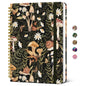 Taja Spiral Lined Journal for Women, Pretty Hardcover Journal Notebook, A5
