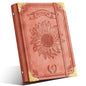 Ovesmusl Sunflower PU Leather A5 Binder 6 Ring Refillable Journal Cover