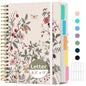 Taja Large Spiral Notebooks for Work 5 Subject with Removable Dividers