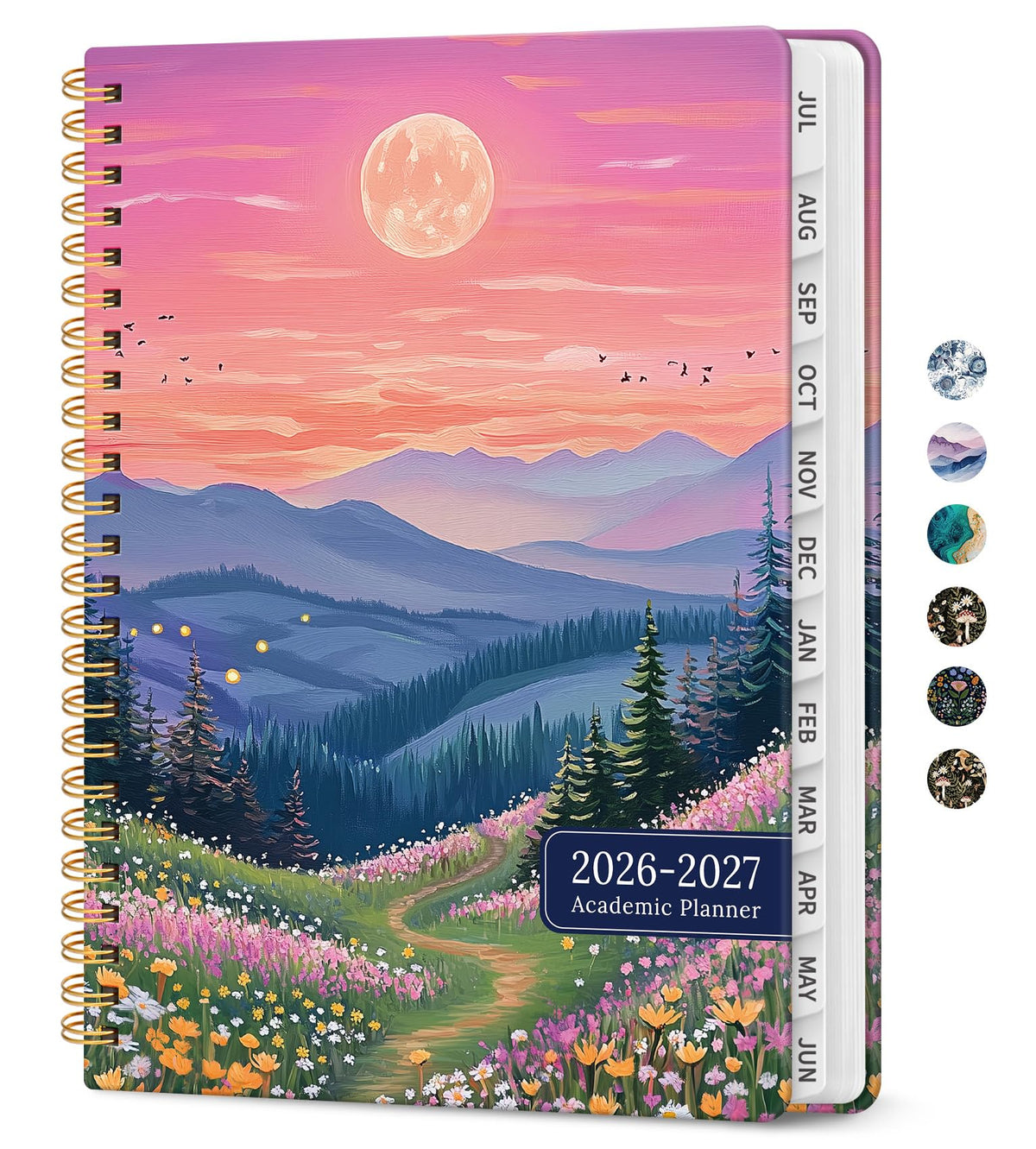 Planner 2026-2027, Jul 2026-Jun 2027 Academic Monthly & Weekly Planner