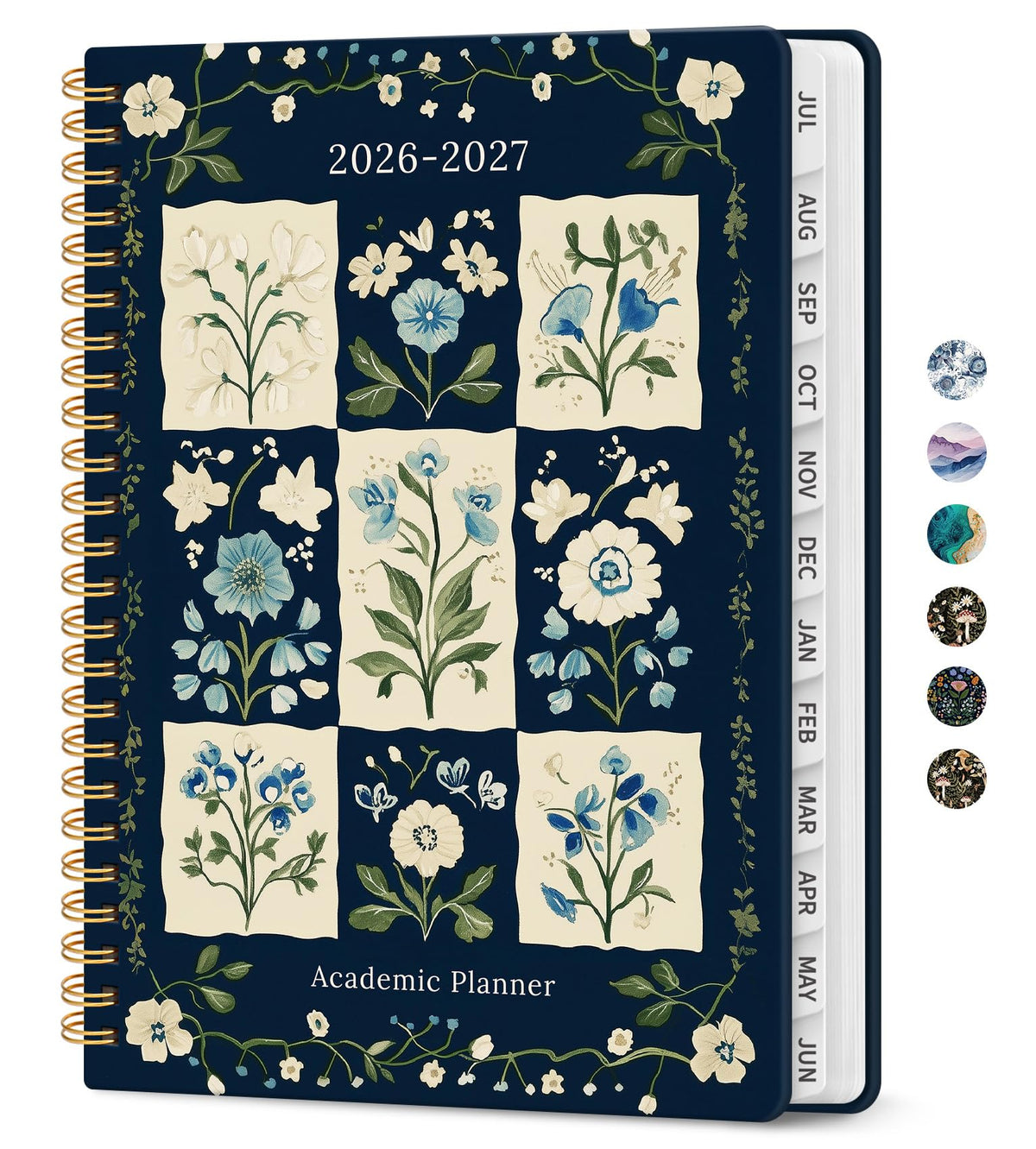 Planner 2026-2027, Jul 2026-Jun 2027 Academic Monthly & Weekly Planner