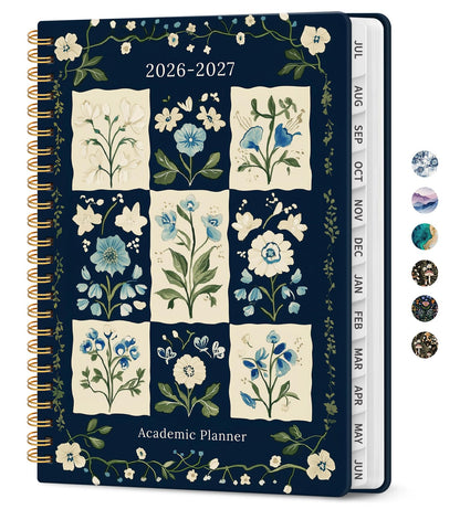 Planner 2026-2027, Jul 2026-Jun 2027 Academic Monthly & Weekly Planner