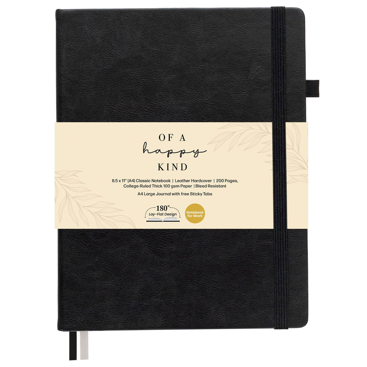 Classic Lined Journal Notebook 8.5x11" A4 Hardcover Leather - Brown Journal